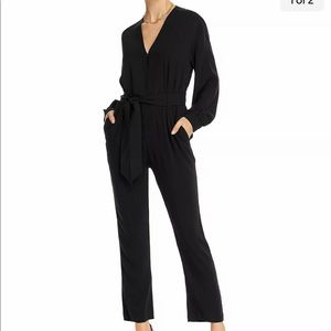 Black rayon jumpsuit